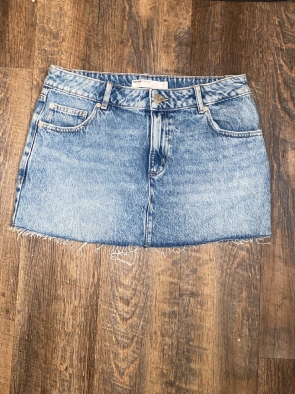 Garage Blue Denim Jean Skirt Small